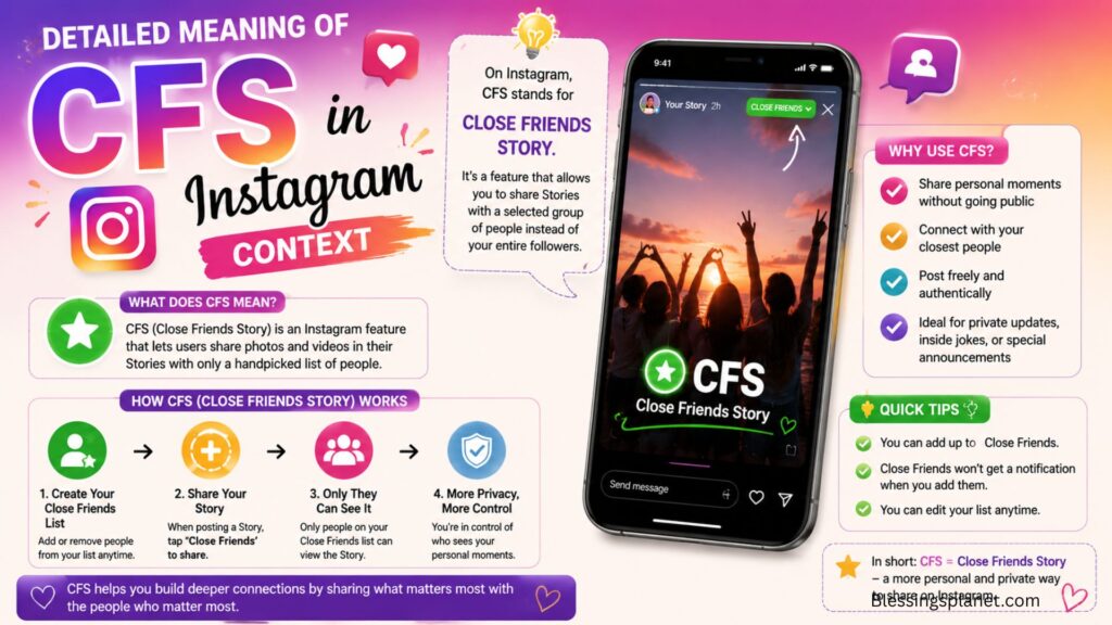 Detailed Meaning of CFS in Instagram Context