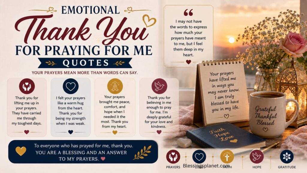 Emotional Thank You For Praying For Me Quotes