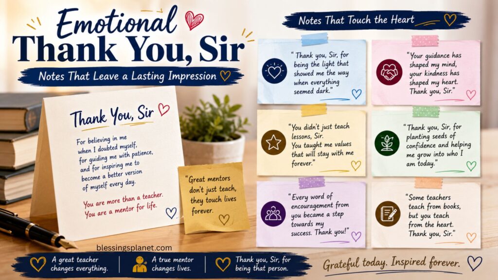 Emotional Thank You, Sir Notes That Leave a Lasting Impression