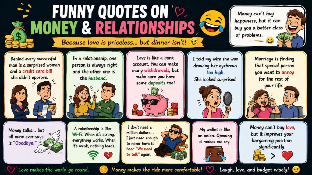 Funny Quotes on Money and Relationships