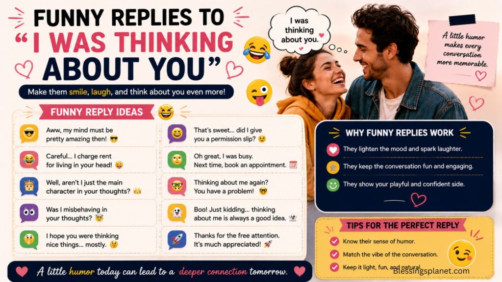 Funny Replies to I Was Thinking About You