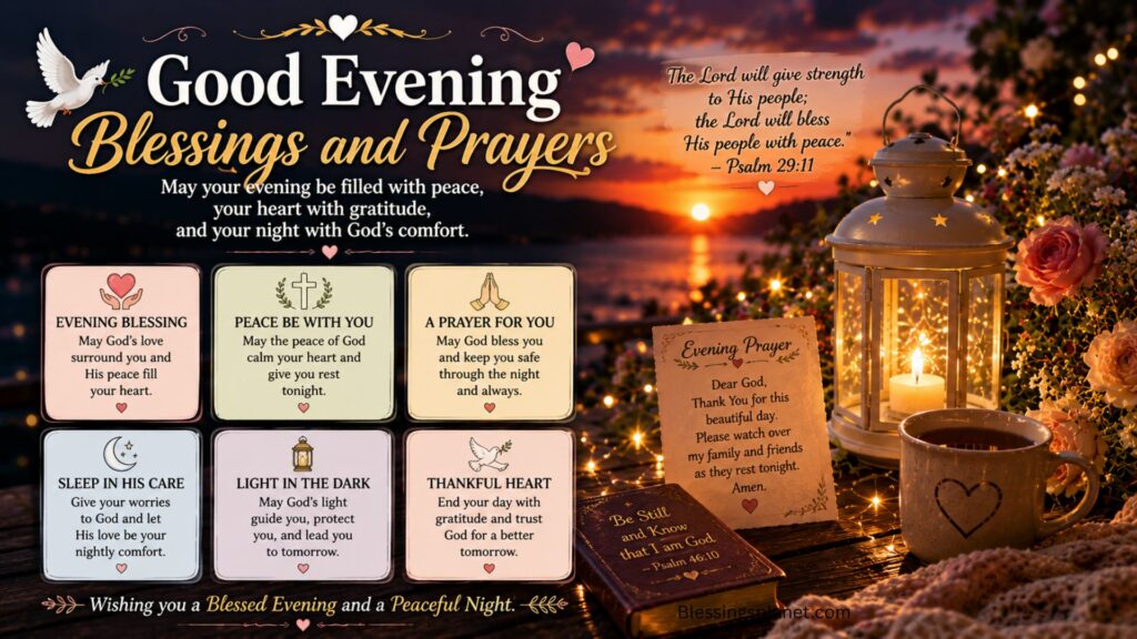Good Evening Blessings and Prayers