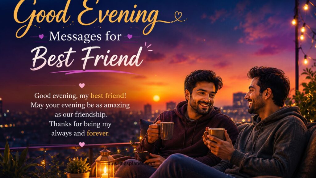 Good Evening Messages for Best Friend