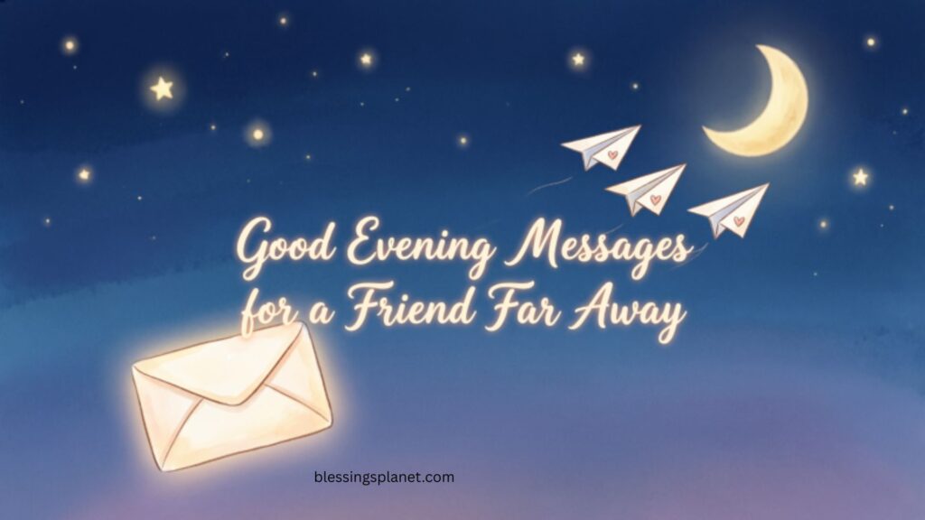 Good Evening Messages for a Friend Far Away
