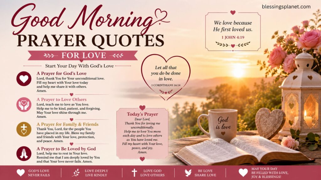 Good Morning Prayer Quotes For Love