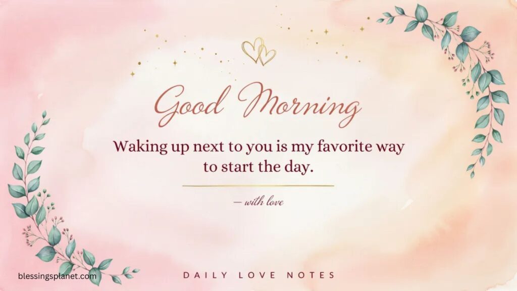 Good Morning Quotes About Love