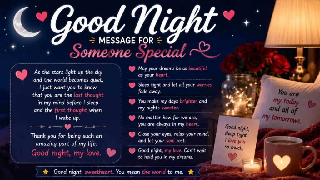 Good Night Message For Someone Special