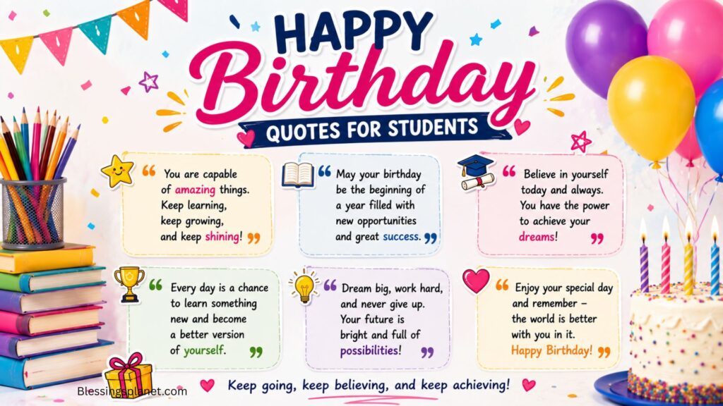 Happy Birthday Quotes for Students