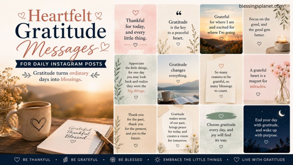 Heartfelt Gratitude Messages for Daily Instagram Posts