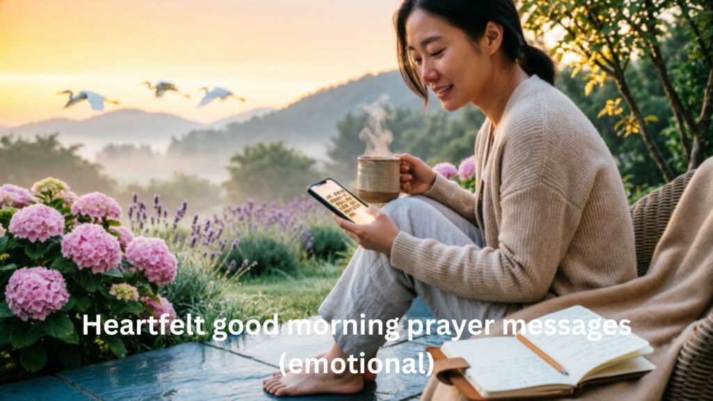 Heartfelt good morning prayer messages (emotional)