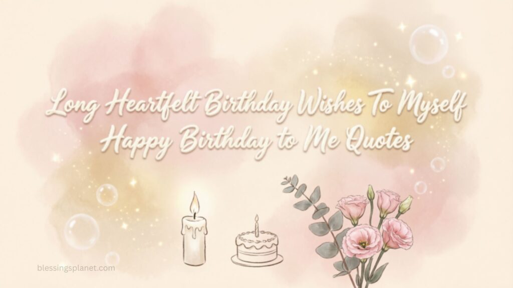 Long Heartfelt Birthday Wishes To Myself Happy Birthday to Me Quotes