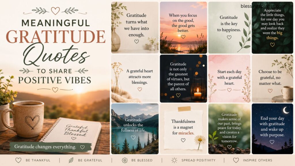 Meaningful Gratitude Quotes to Share Positive Vibes