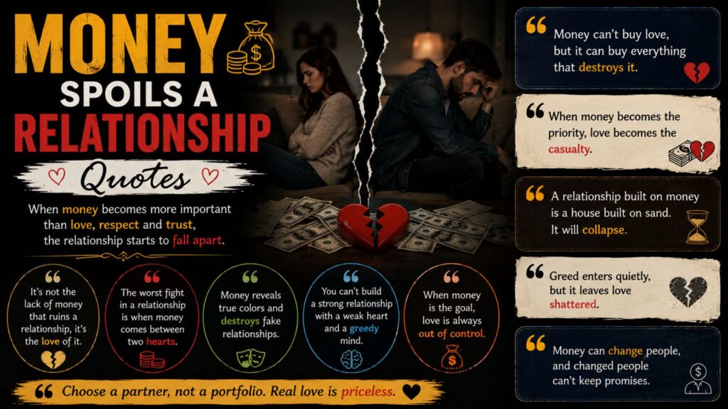 Money Spoils a Relationship Quotes