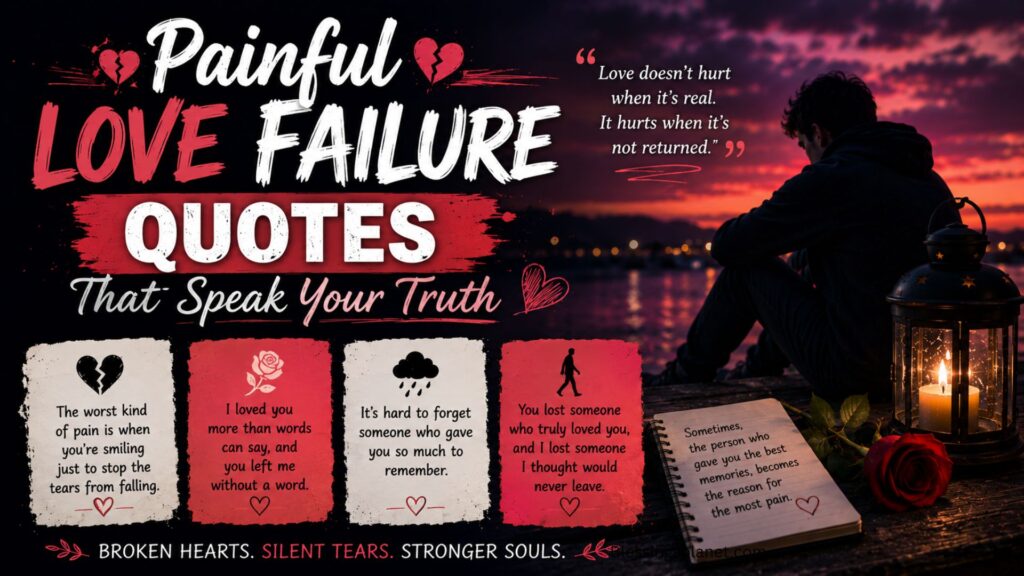Painful Love Failure Quotes That Speak Your Truth