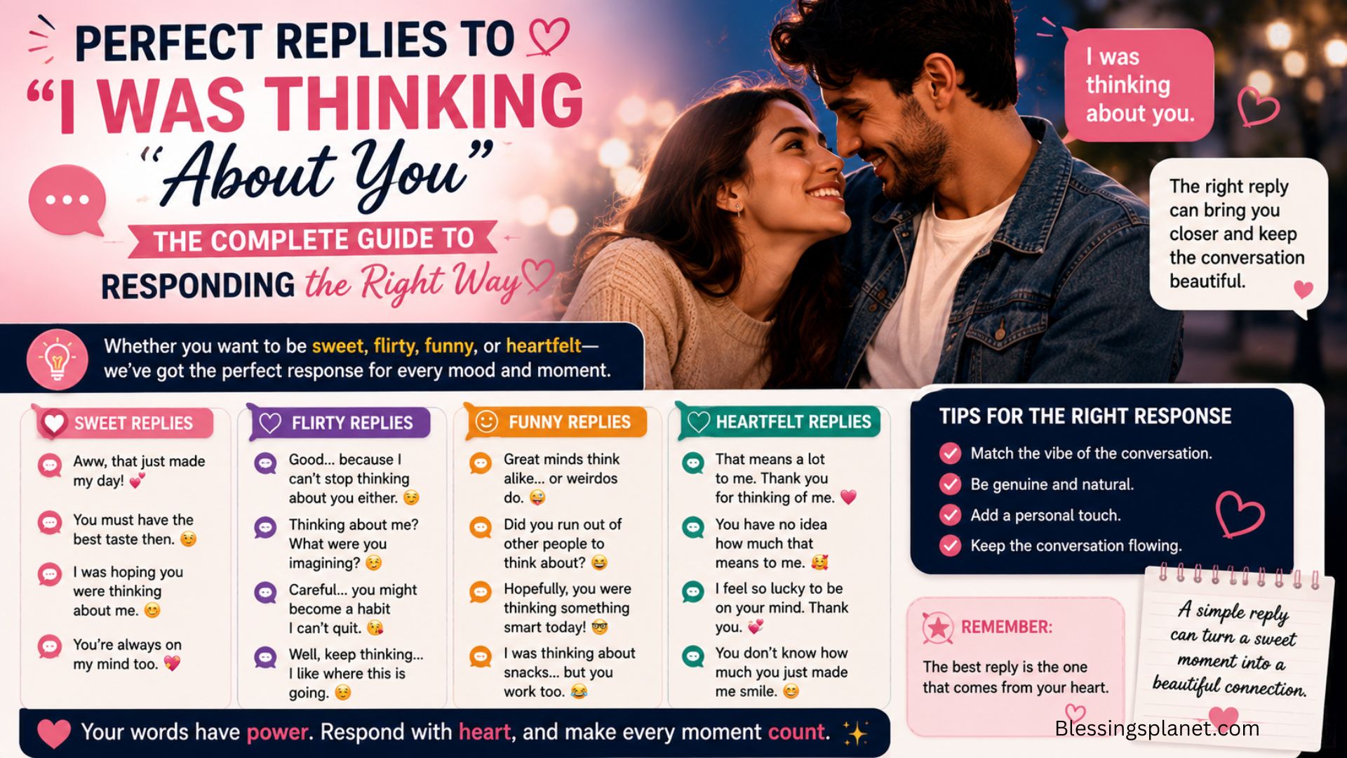 Perfect Replies to I Was Thinking About You The Complete Guide to Responding the Right Way