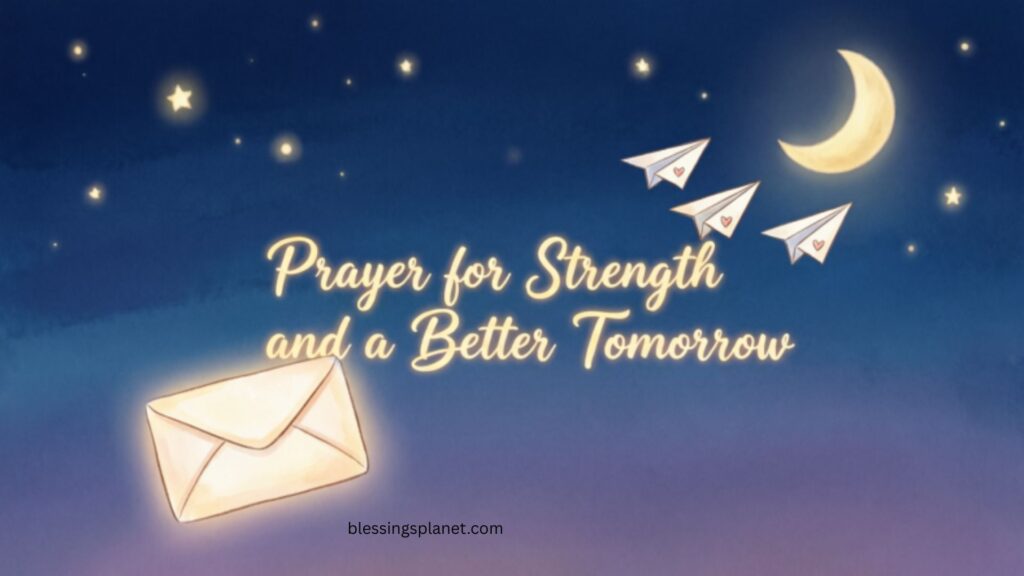 Prayer for Strength and a Better Tomorrow