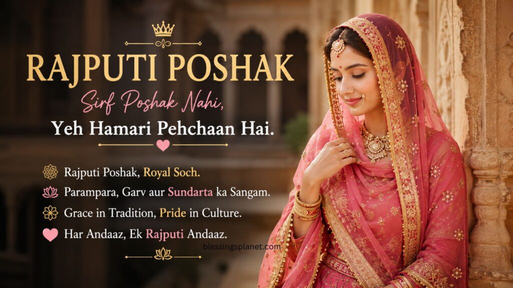 Rajputi Poshak Captions for Instagram Short