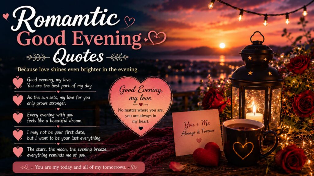 Romantic Good Evening Quotes