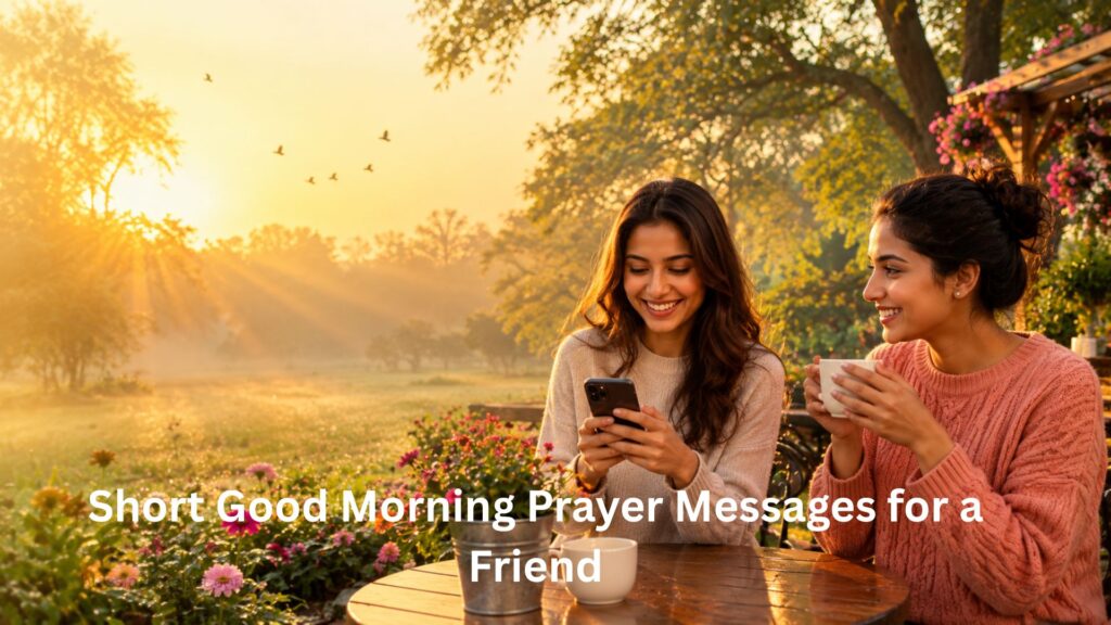 Short Good Morning Prayer Messages for a Friend