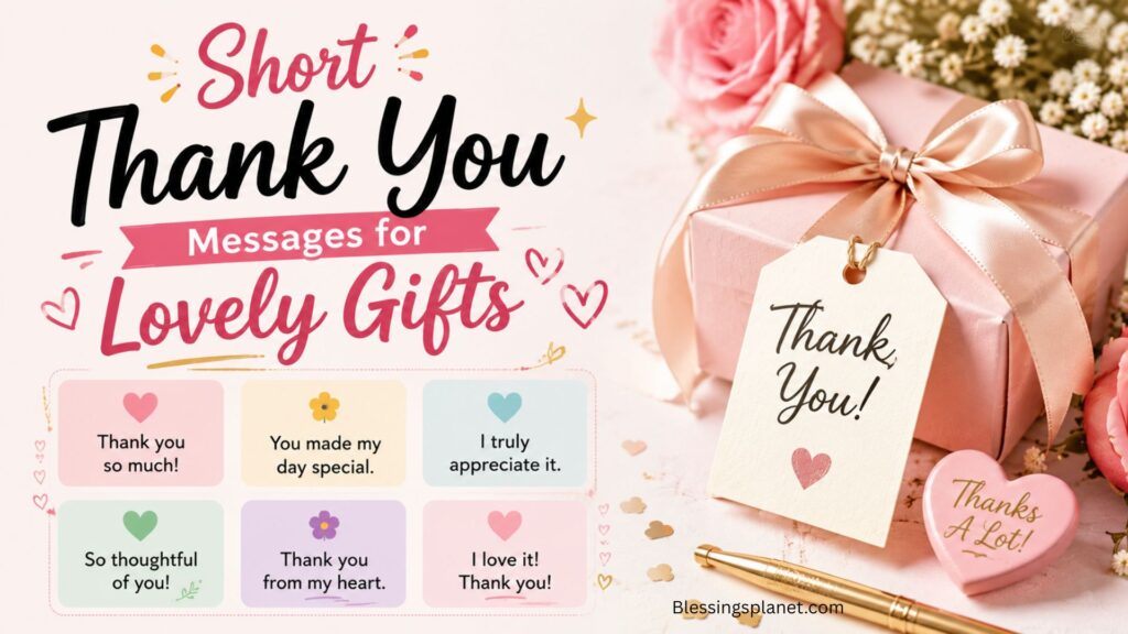 Short Thank You Messages for Lovely Gifts ✨