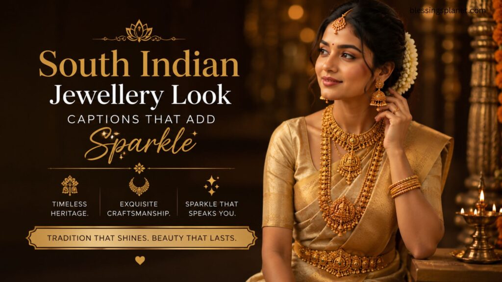 South Indian Jewellery Look Captions That Add Sparkle