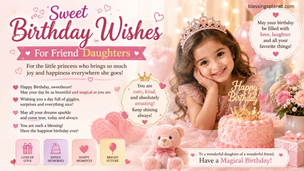 Sweet Birthday Wishes For Friend Daughters