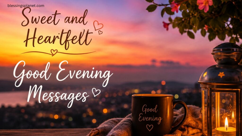 Sweet and Heartfelt Good Evening Messages