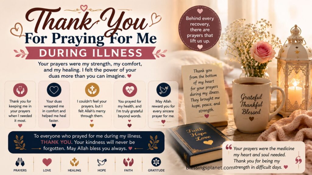 Thank You For Praying For Me During Illness