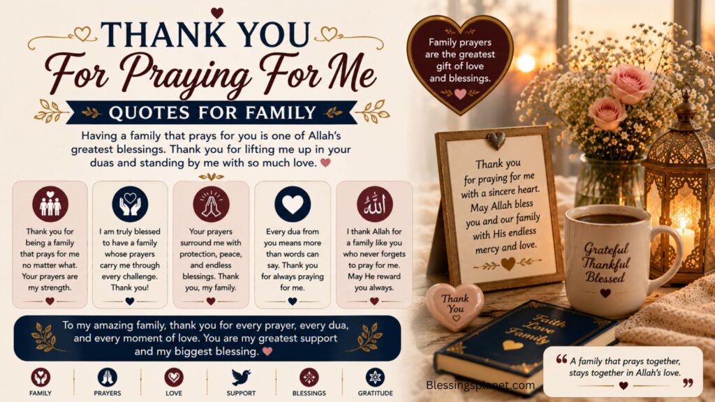Thank You For Praying For Me Quotes for Family