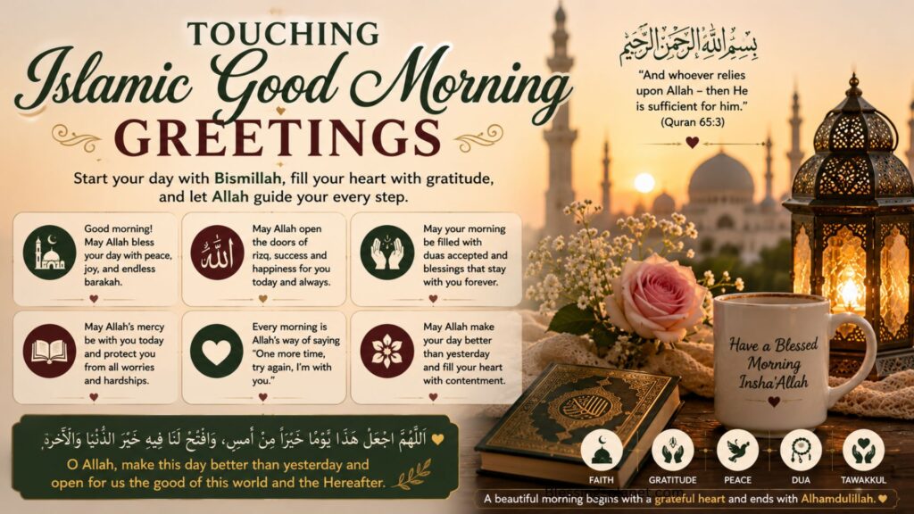 Touching Islamic Good Morning Greetings