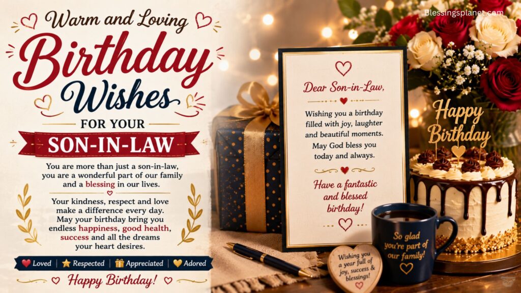 Warm and Loving Birthday Wishes for Your Son-in-Law