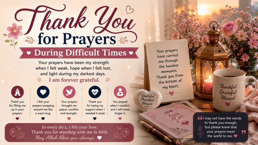 🌸 Thank You for Prayers During Difficult Times 🙏💔